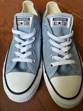 Converse Chuck Taylor All Star Low Top Blue Canvas Sneakers W8 M6